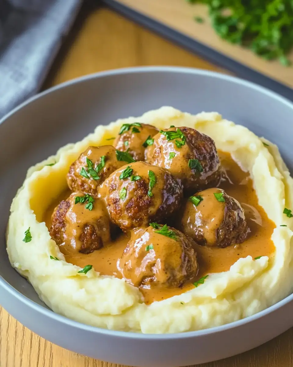 Hackbällchen in cremiger Sauce: Indulgent Comfort with Kartoffelpüree 6 winlbldc1a1j7yq7tohb