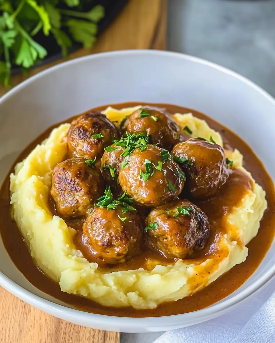 Hackbällchen in cremiger Sauce: Indulgent Comfort with Kartoffelpüree 5