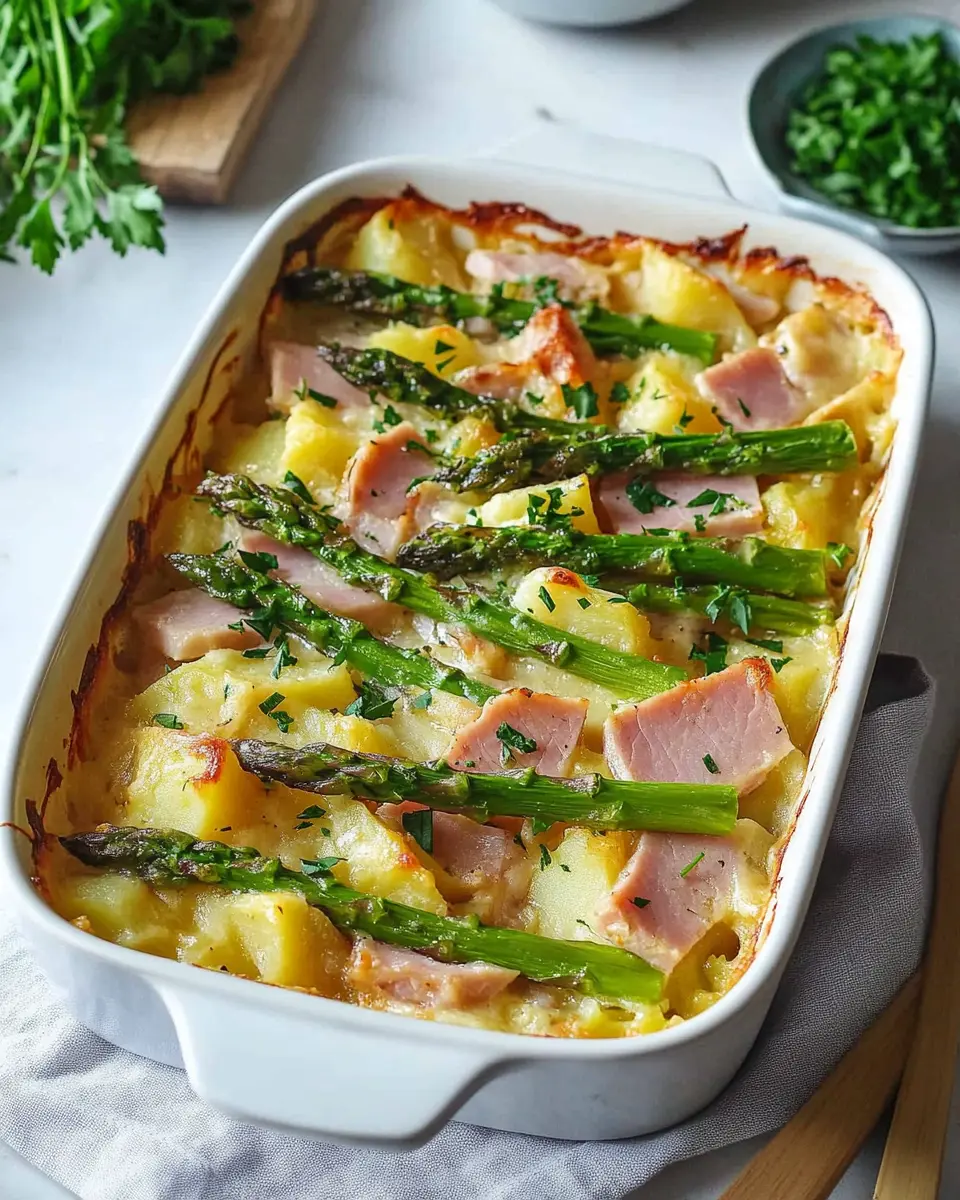Spargelauflauf mit Schinken: Irresistibly Creamy Comfort!